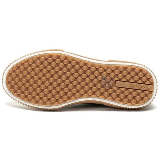 Used Authentic PRADA Canvas Low Top Blue Patchwork Men\'s Sneakers in size 12! main image 15